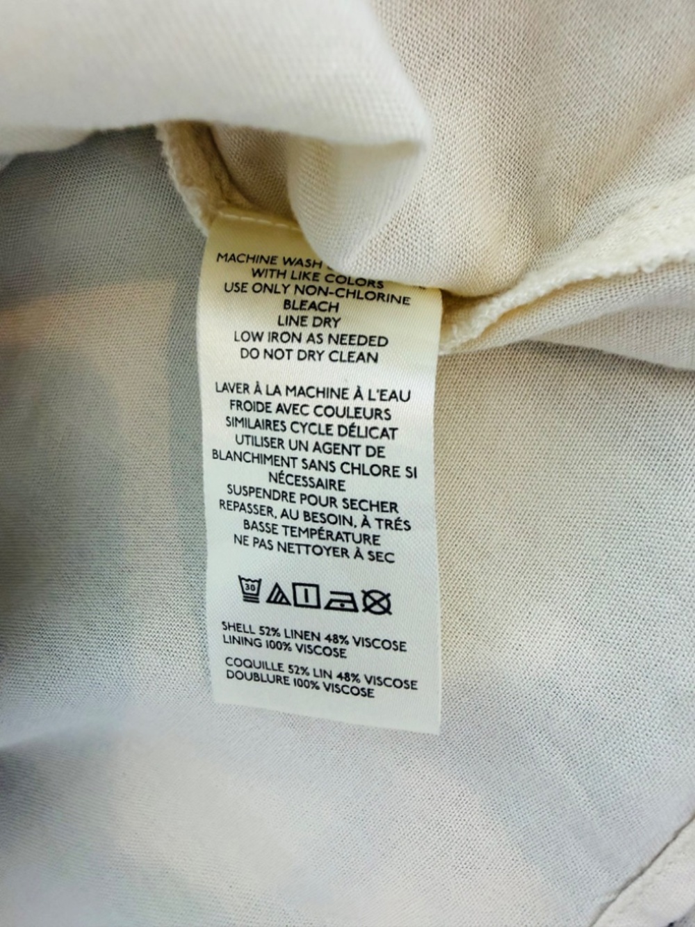 Anthropologie Maeve Mona Linen Blend Mini Shirtdress NWT Large - Picture 7 of 16